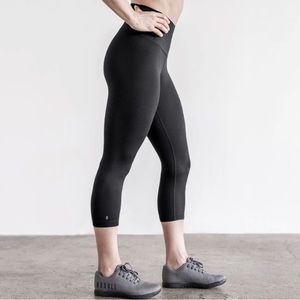 Women’s NoBull Project High-Rise Crop, Small, Black Matte